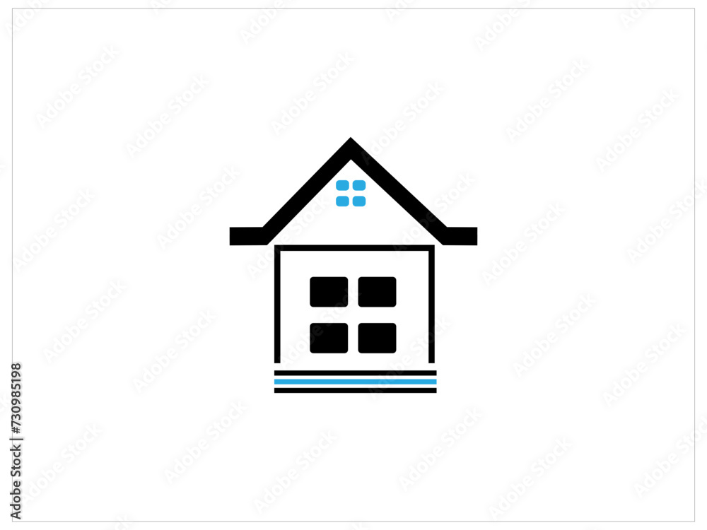Realistic house concept design vector templete illustration, Realistic house concept design vector templete illustration,