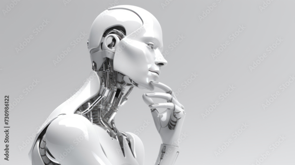 Robot face, Artificial intelligence concept. Robot face, Artificial intelligence concept.