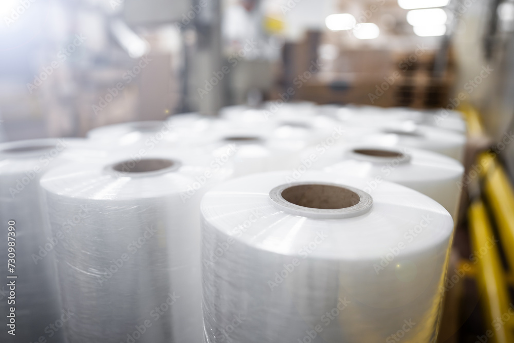 transparent foil for packaging - not an ecological aspect of the industry