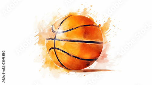 Hand drawn cartoon basketball illustration  © 俊后生