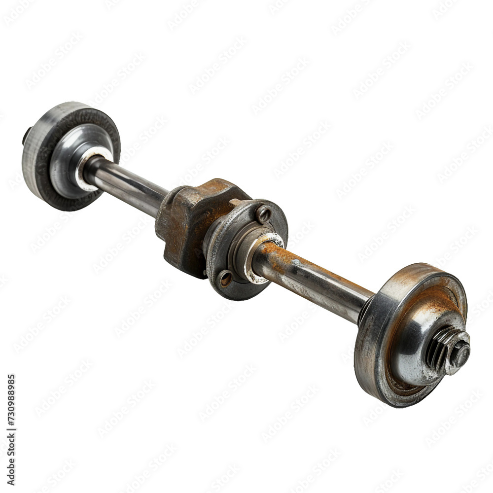 Axle, transparent background, isolated image, generative AI Axle, transparent background, isolated image, generative AI