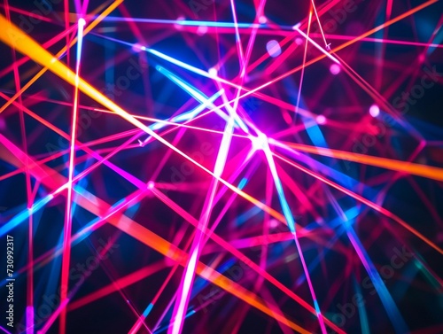 Laser Light Abstract Tunnel background