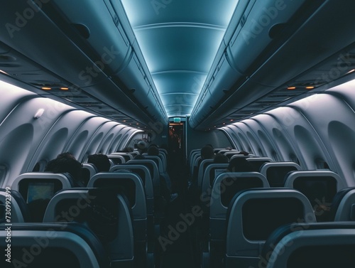 Commercial Flight Atmosphere linear perspective