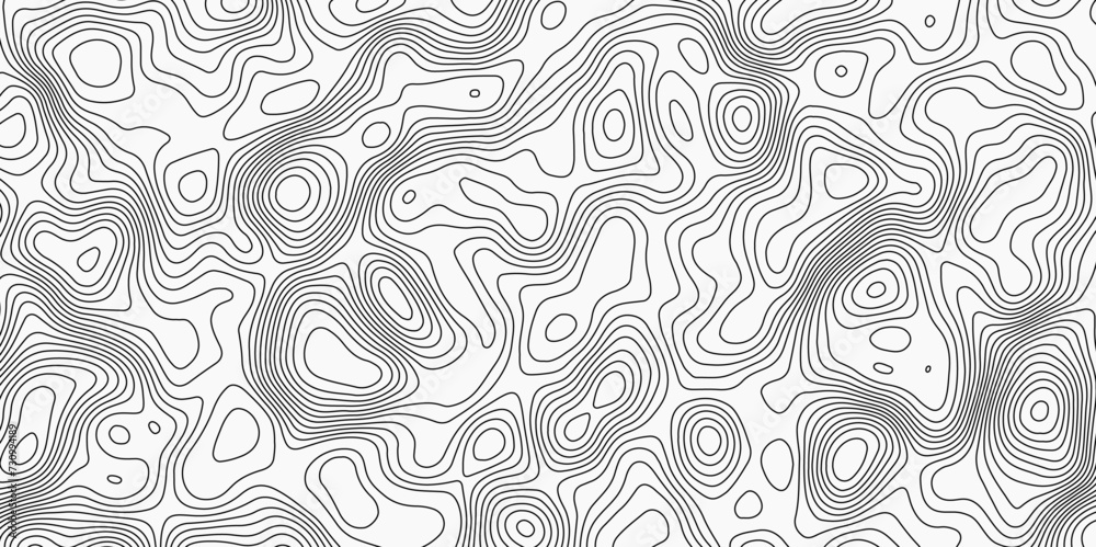 Map in Contour Line Light topographic topo contour. Ocean topographic line map with curvy wave isolines vector Topographic Map background.  illustrations of maps Abstract Geometric.