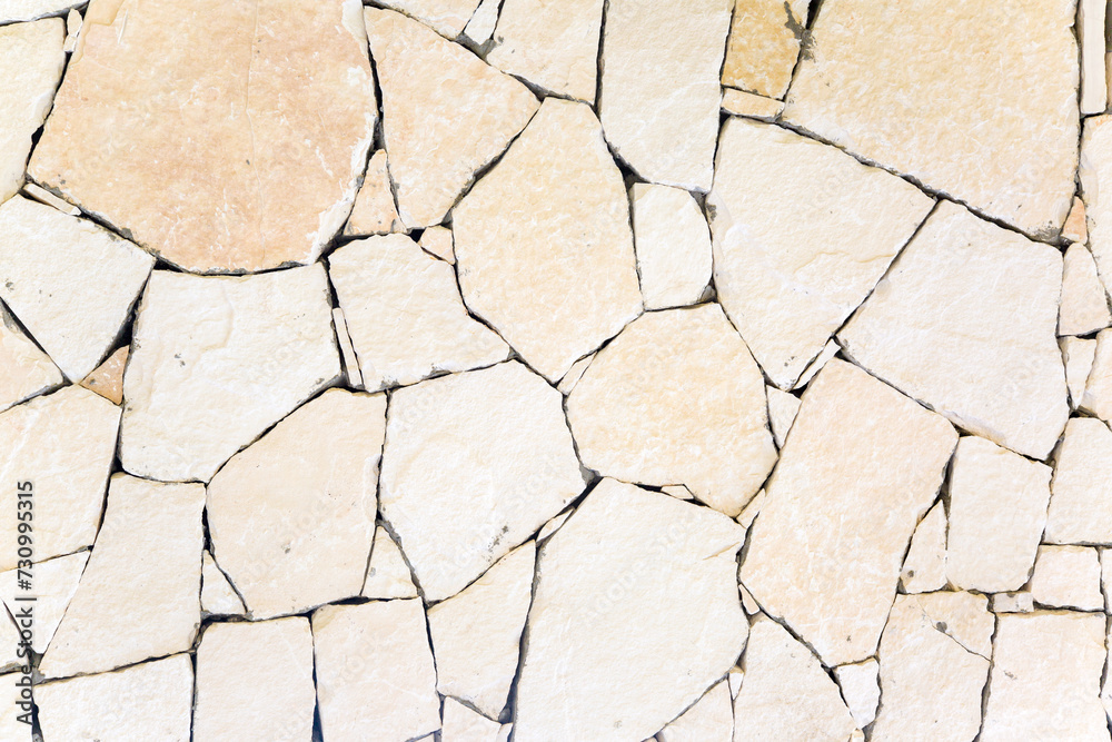 Obraz premium Square stonework, abstract pattern of large stones.