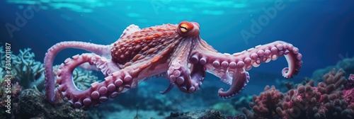 octopus in the sea