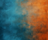 Abstract blue and orange background, texture of painting wallpaper, GenerativeAI, dark orange