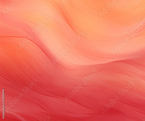 Curve pink and orange background, texture of paint, GenerativeAI, soft abstract wallpaper © Koi