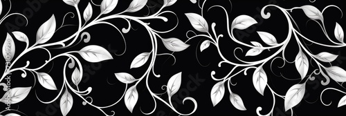 seamless black and white vintage pattern