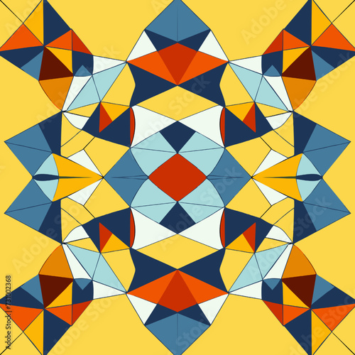 Seamless background pattern. Abstract geometric pattern with colored elements.