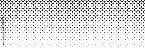 Blended  black floret on white for pattern and background