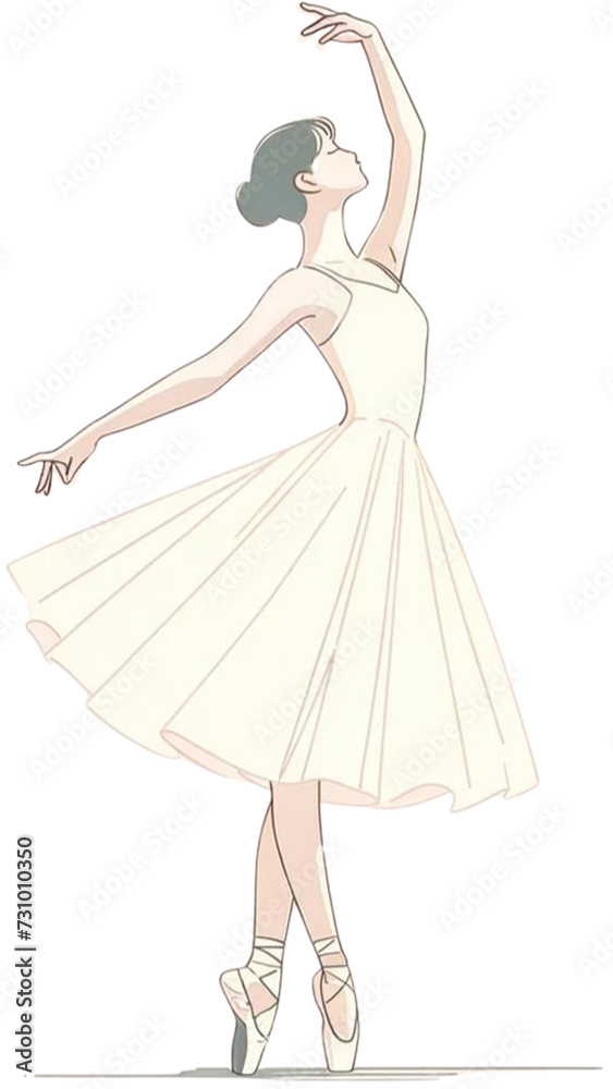 Naklejka premium ballerina