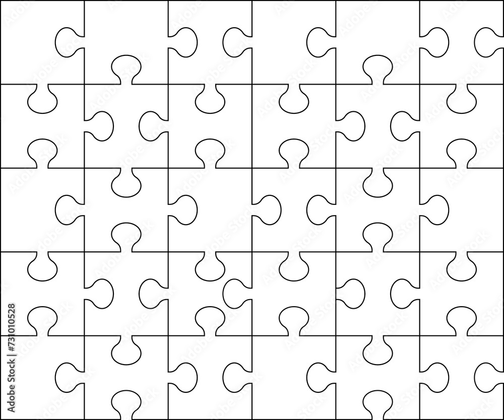 Puzzle pieces. Various sizes puzzle set isolated on white background. Puzzles grid collection. Vector illustration EPS 10 Puzzle pieces. Various sizes puzzle set isolated on white background. Puzzles grid collection. Vector illustration EPS 10