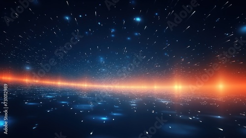 Abstract Particle Moving In The Sci-fi Space Wallpaper  Background