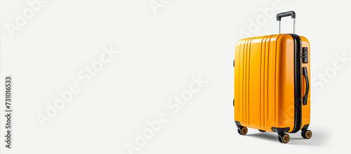 Wallpaper Mural big  yellow travel suitcase, png file of isolated cutout object with shadow on transparent background. Torontodigital.ca