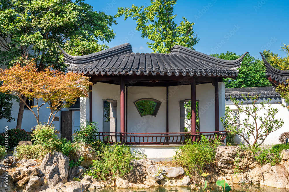 Classical garden architecture in a small town in southern China Classical garden architecture in a small town in southern China