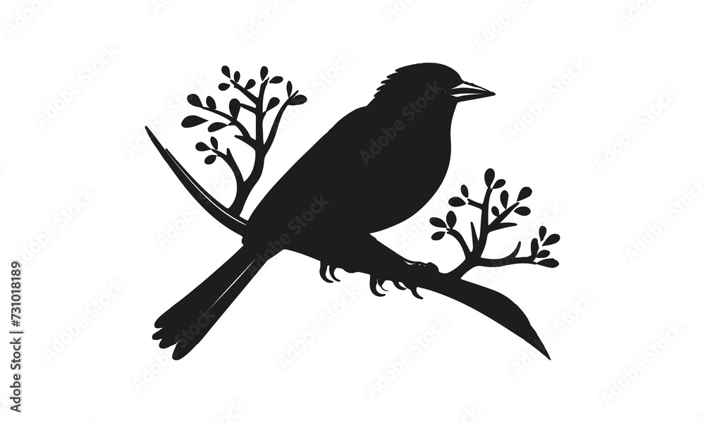 silhouette illustration bird element