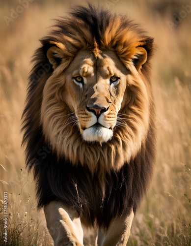 male lion in the wild © Zebedee