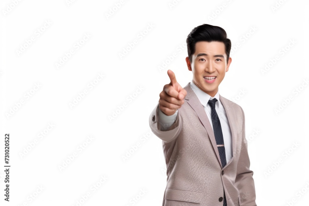 Businessman pointing at something, business concept Businessman pointing at something, business concept