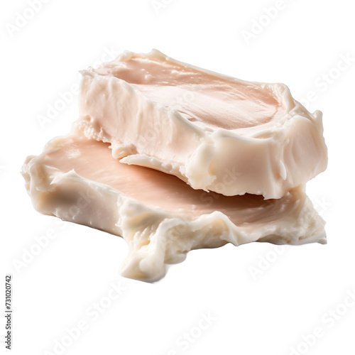 Lard isolated on transparent background