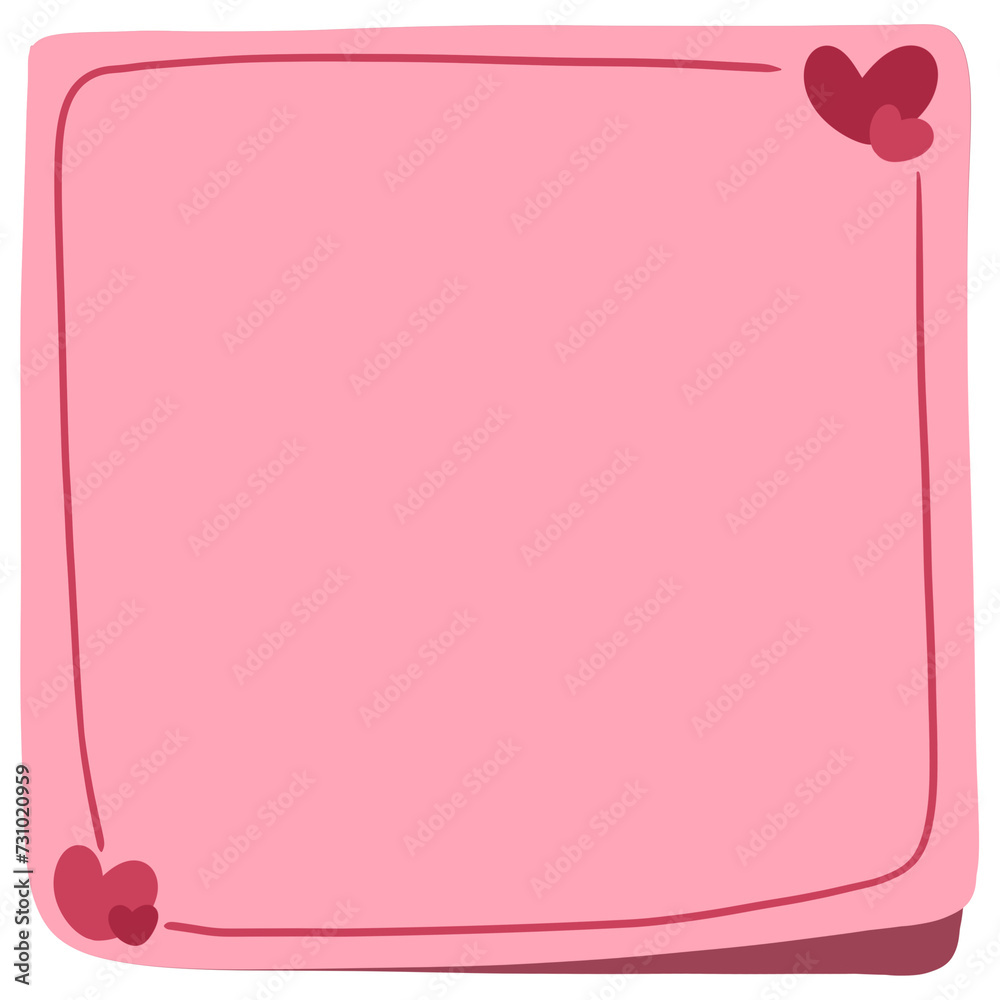 Sticky Note Pink set1