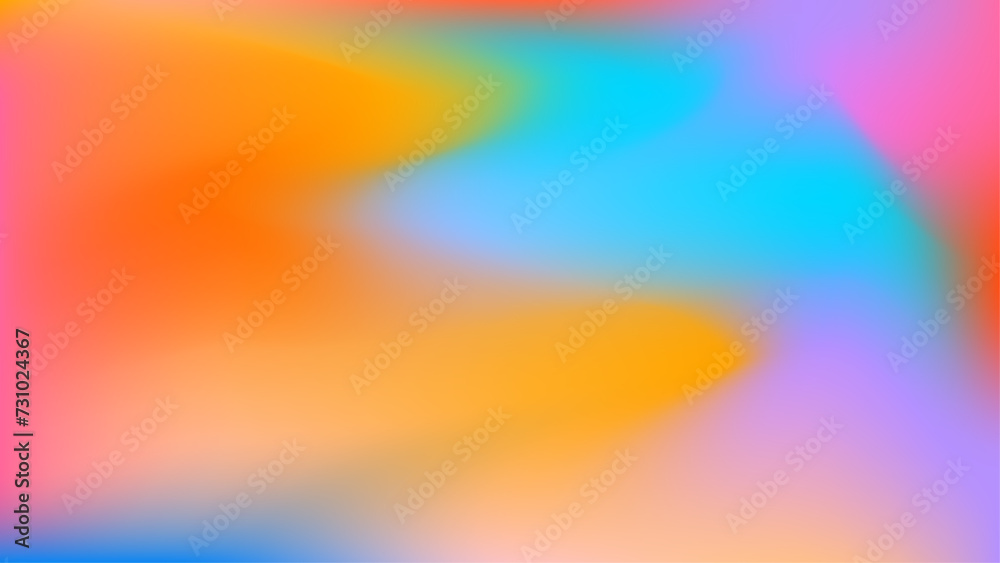 Colorful Abstract Art with Gradient Background and Blurred Effect