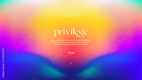 Colorful Abstract Art with Gradient Background and Blurred Effect