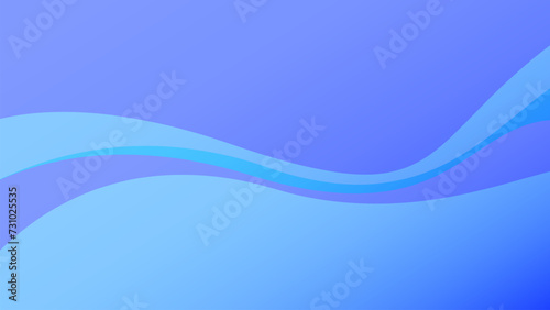 Abstract wavy blue gradient background