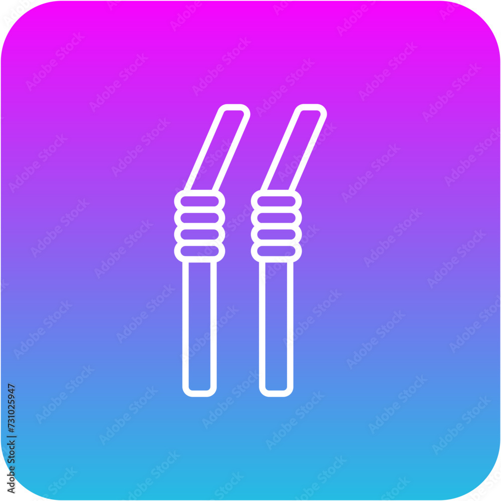 Plastic Straw Icon Plastic Straw Icon