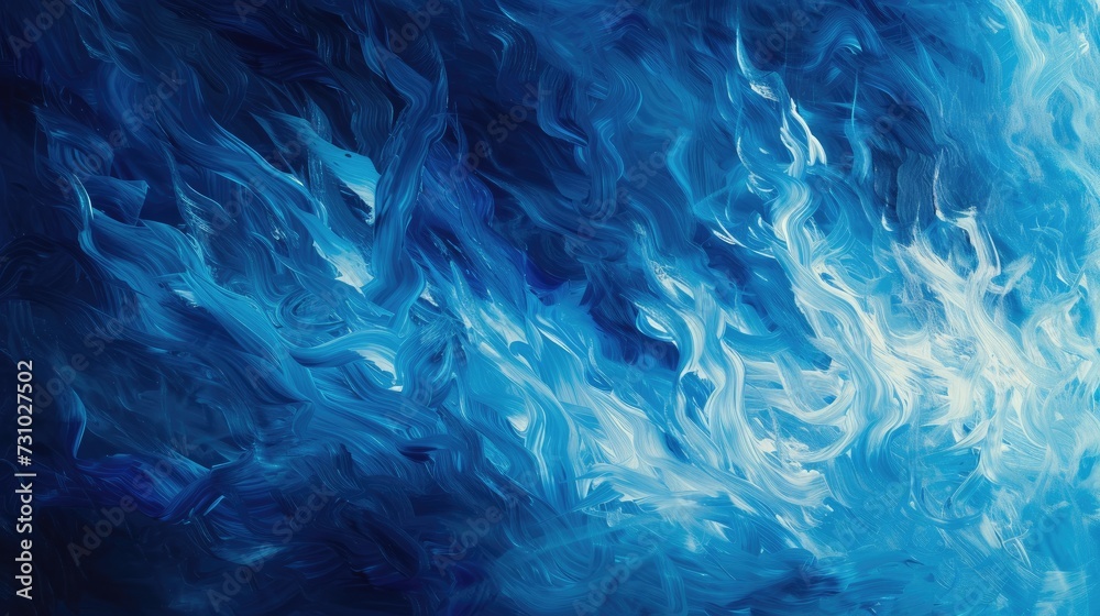 Obraz premium Blue fire painted texture, abstract blue fire and smoke background design