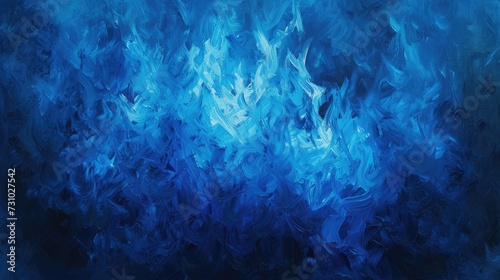 Blue fire painted texture, abstract blue fire and smoke background design