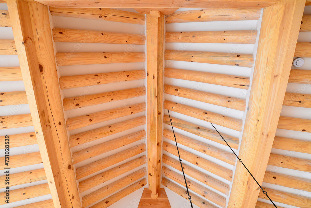 Fototapeta premium Ridgepole and rafters of the Korean traditional house, Hanok