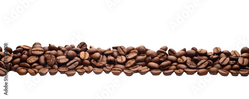 Premium Roasted Coffee Beans Isolated on Transparent Background - High-Quality PNG Image