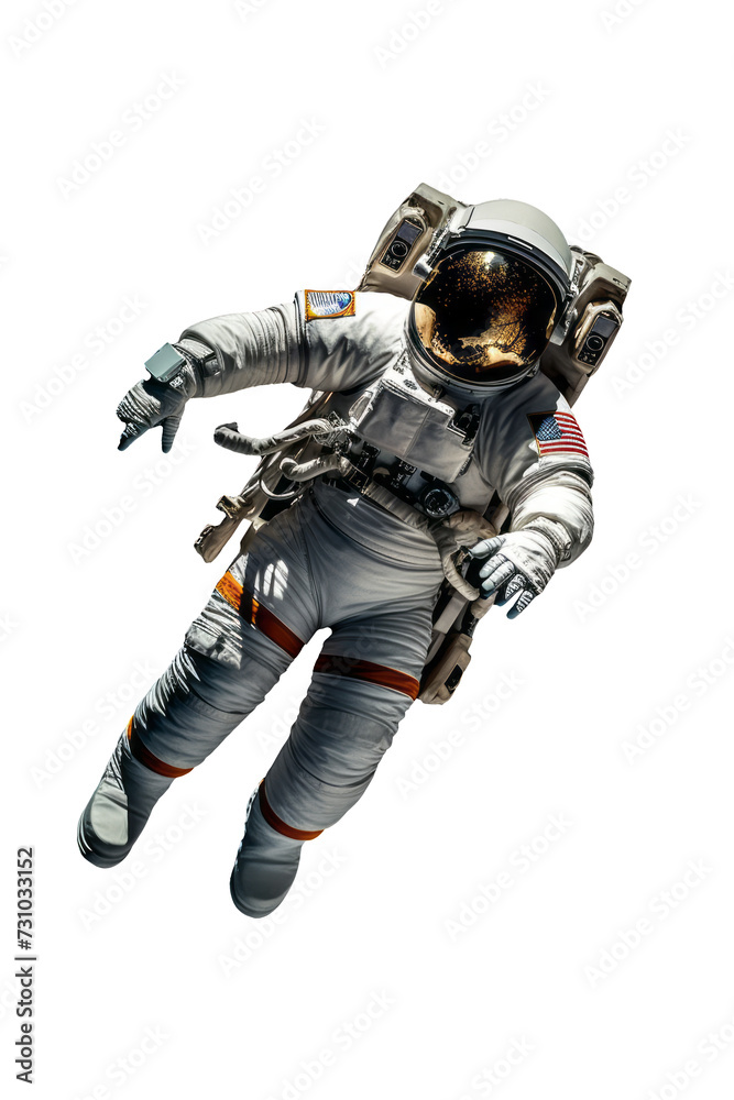 Space Explorer  Full Body Astronaut in Flight Suit on Transparent Background – PNG Ima