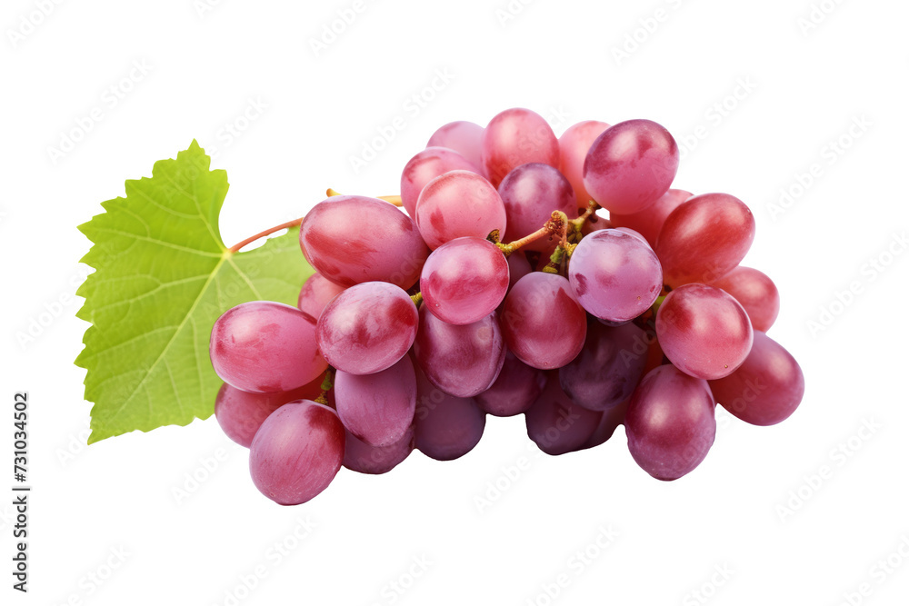Fototapeta premium Fresh Grapes Cluster Isolated - High-Quality PNG Image with Transparent Background