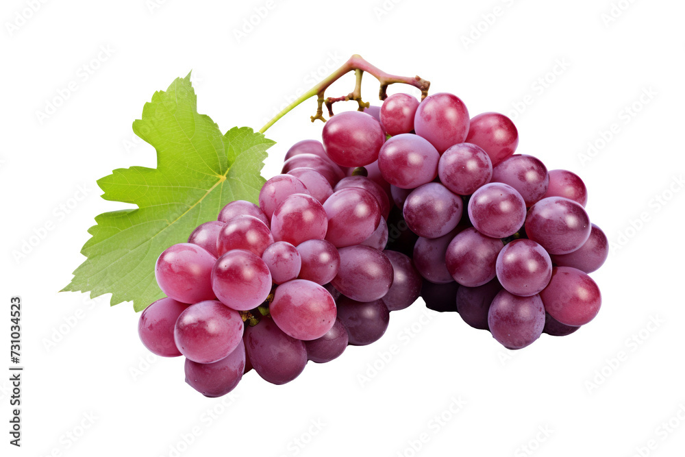 Luscious Bunch of Fresh Grapes Isolated on Transparent Background - High-Resolution PNG