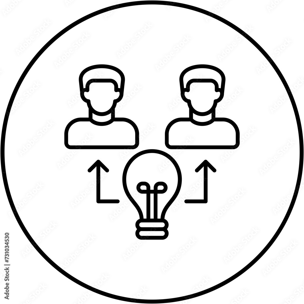 Idea Sharing Icon Idea Sharing Icon