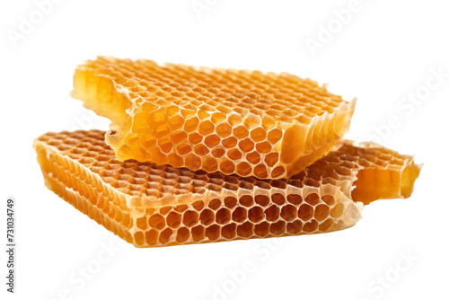 Seamless Vector Pattern of Honeycombs Isolated on Transparent Background - Royalty-Free Beehive Texture