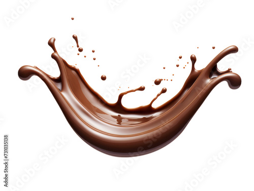 Velvety Chocolate Ganache Cascade - Seamless Dripping Effect PNG on Transparent Background