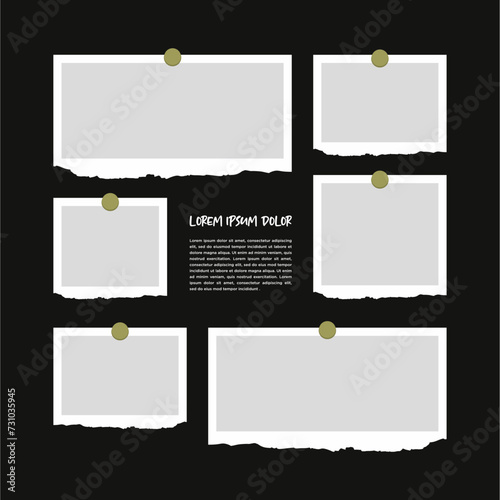 Pictures or photos frame collage abstract photo frames and digital photo wall template