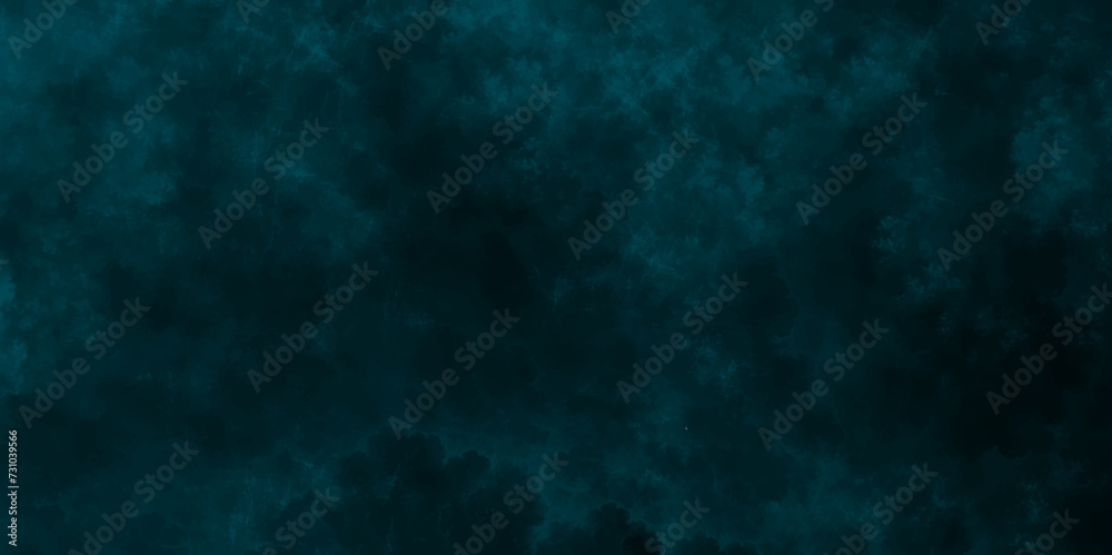 Obraz premium abstract cloud and vapor texture background. Black and Green smoke aquarelle smudge illustration smooth grungy smokey light pastel colors ink glow. Teal color powder explosion