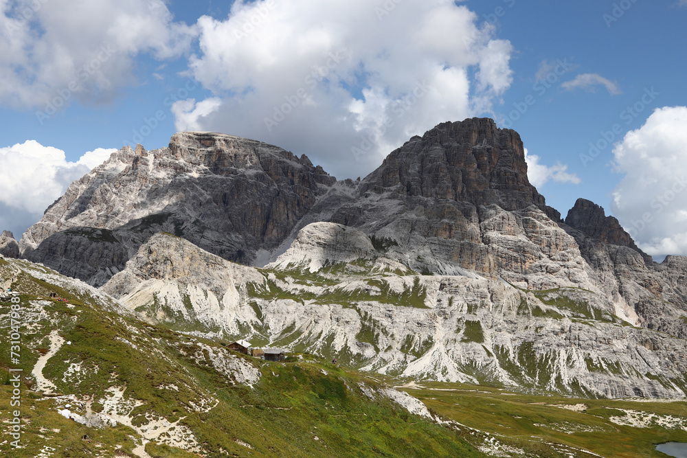 Mountains near Tre Cime di Lavaredo, Drei Zinnen, Dolomiti, Dolomites Alps, Italy