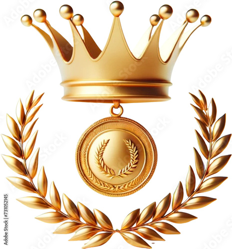 gold laurel wreath