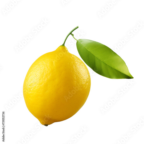 Lemon isolated on transparent background