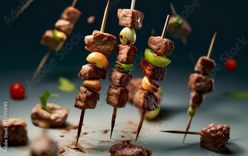 Skewers With Meat and Vegetables: A Delicious Feast