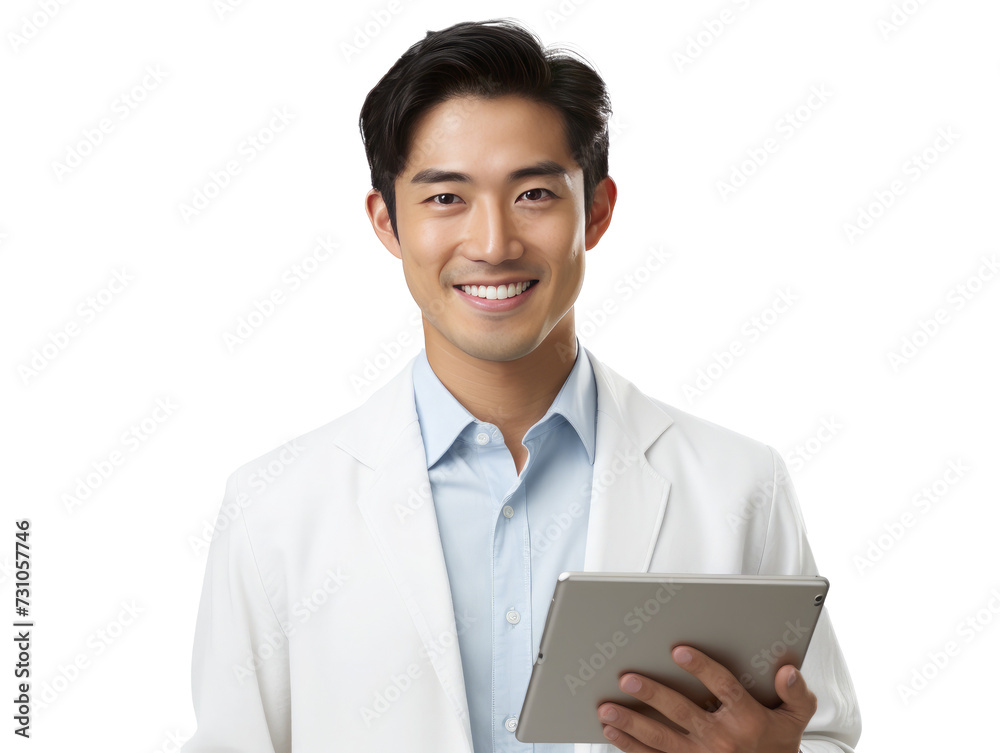 man with a tablet TRANSPARENT background, PNG, man with a tablet TRANSPARENT background, PNG,