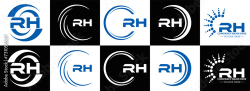 Obraz na płótnie RH logo