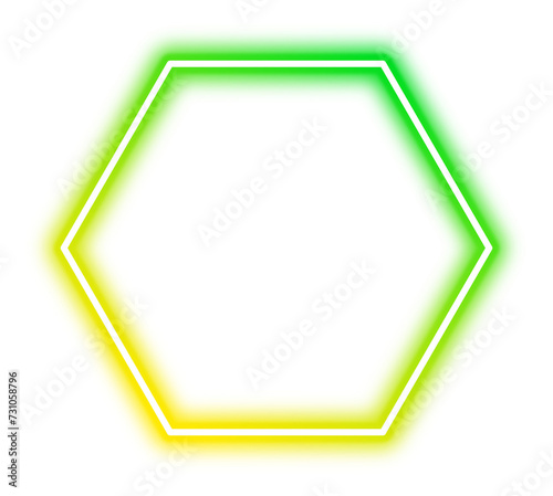 Geometric Colorful Gradient Neon Frame