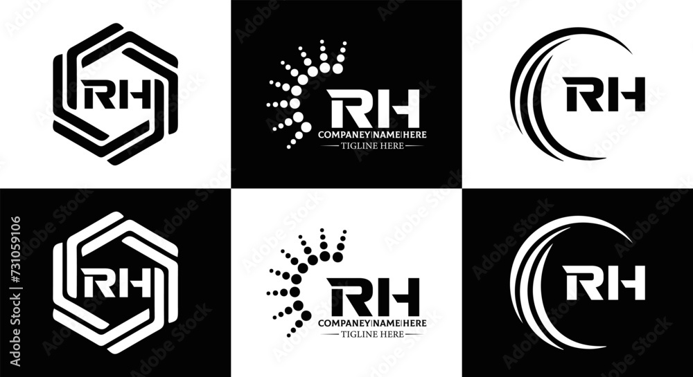 RH logo. RH set , R H design. White RH letter. RH, R H letter logo design. Initial letter RH letter logo set, linked circle uppercase monogram logo. R H letter logo vector design.
RH logo. RH set , R H design. White RH letter. RH, R H letter logo design. Initial letter RH letter logo set, linked circle uppercase monogram logo. R H letter logo vector design.