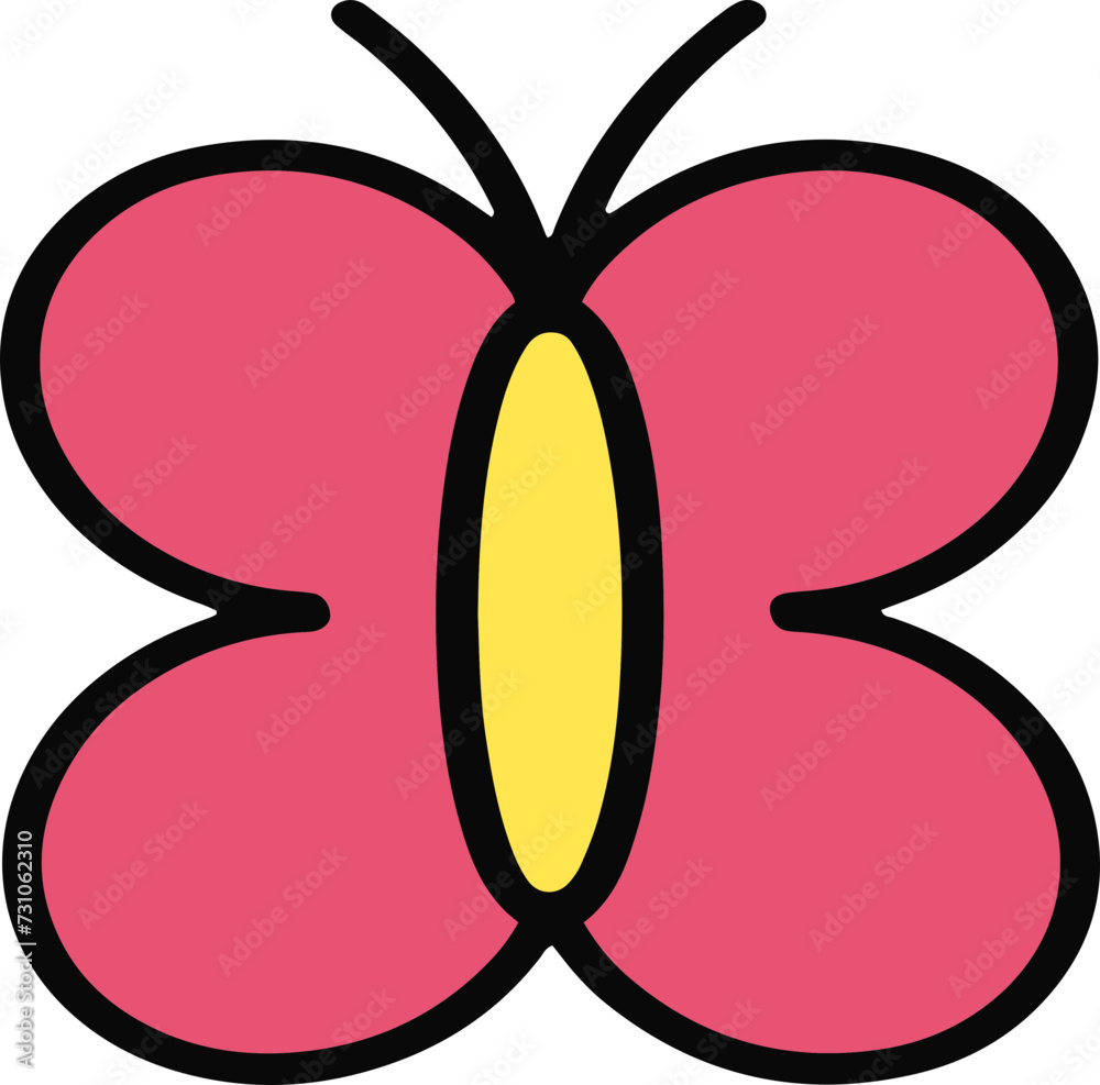 Naklejka premium cute butterfly